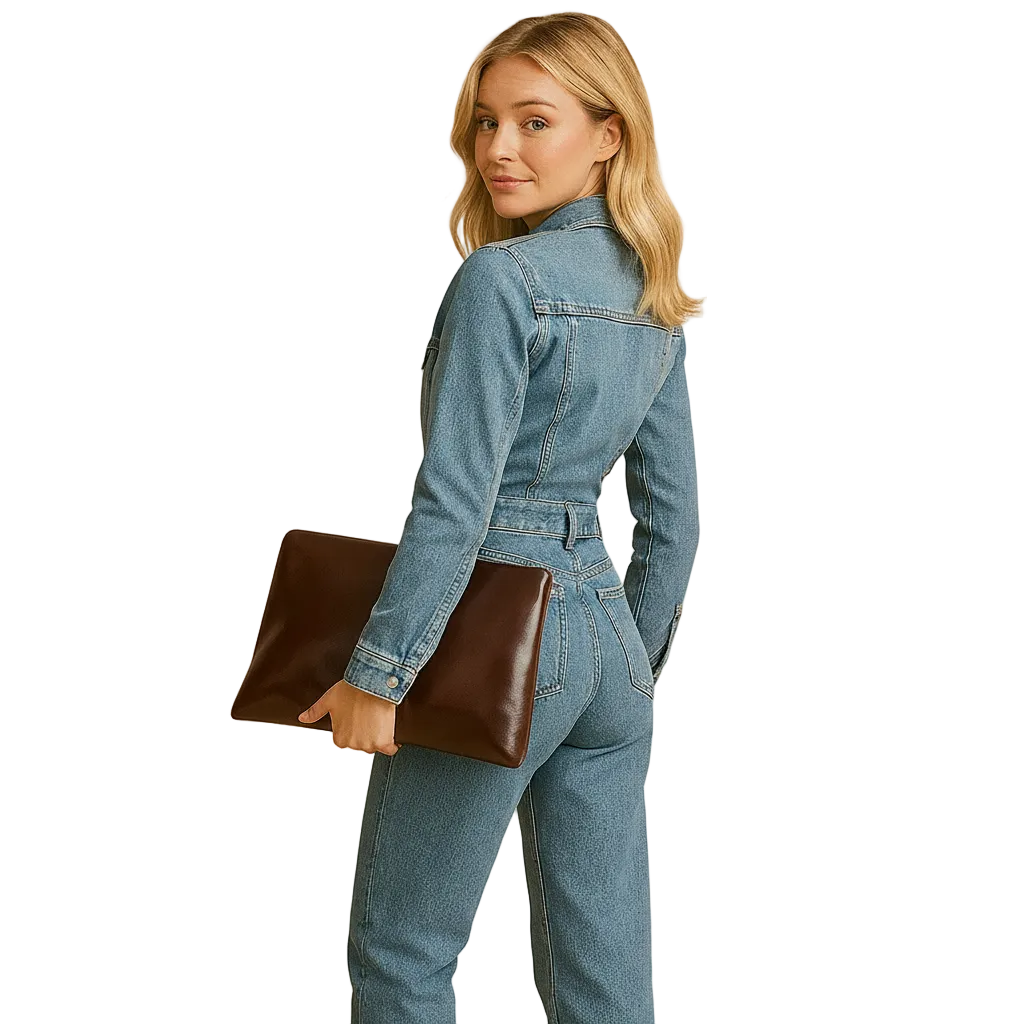 Women’s stylish denim fashion jumpsuit