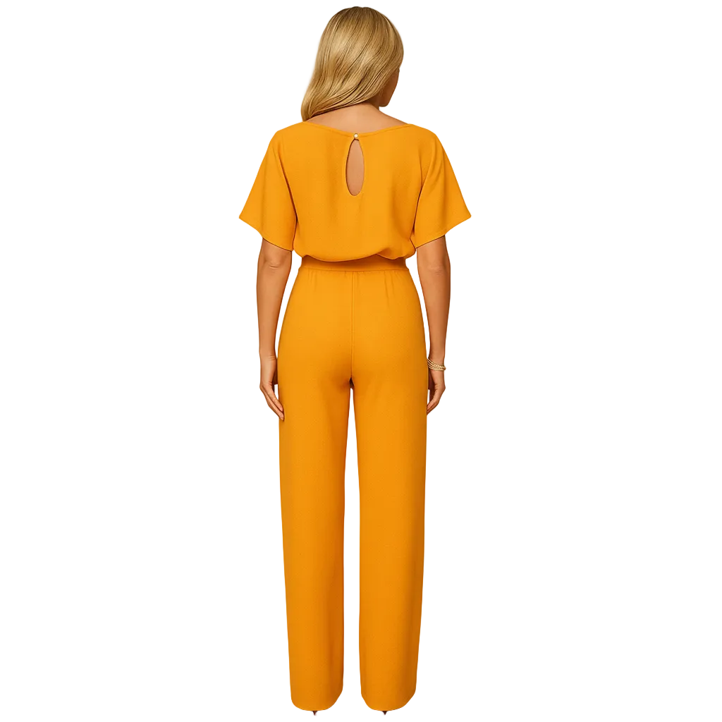 Women’s tailored lace-up jumpsuit for work