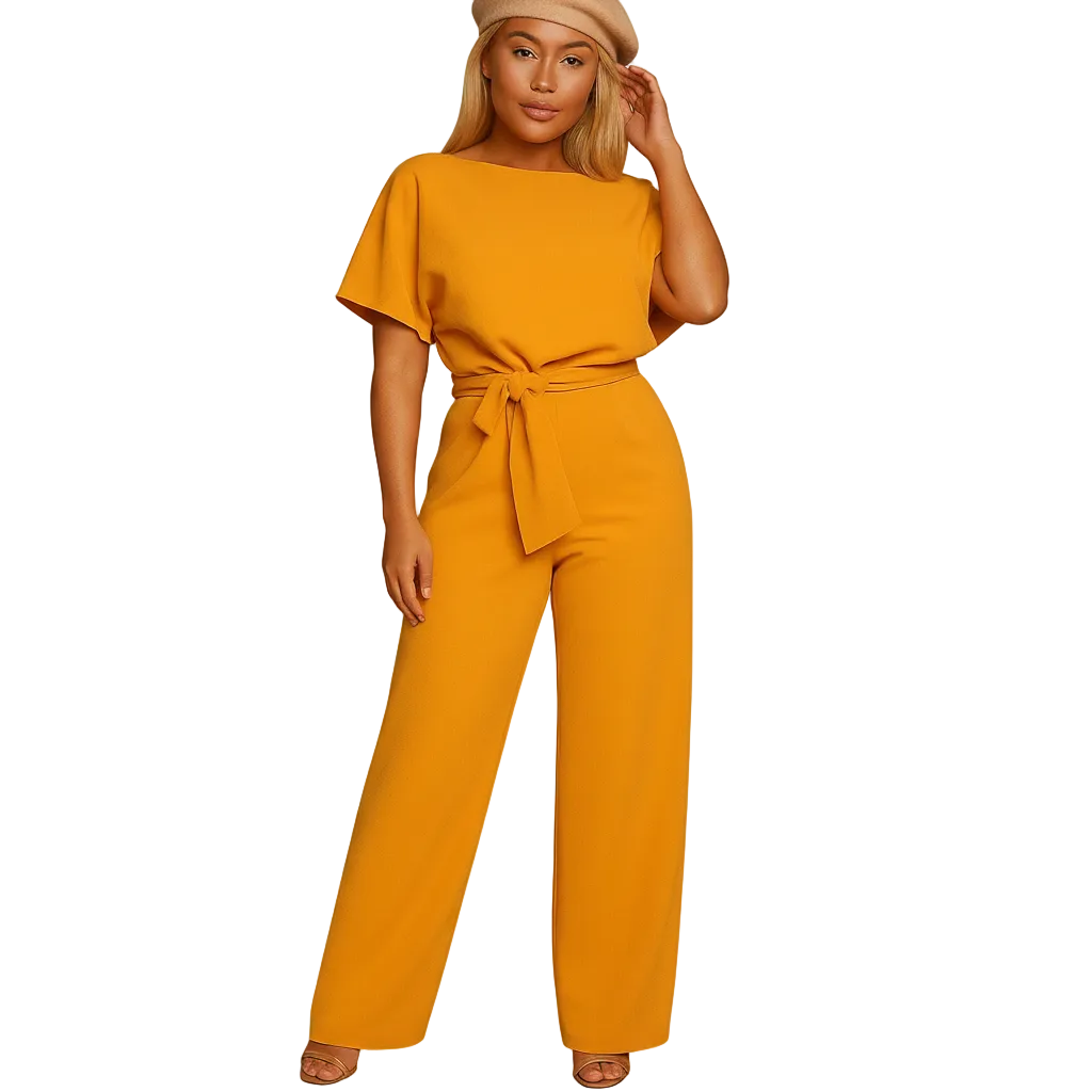 Women’s elegant high-waist fashion jumpsuit