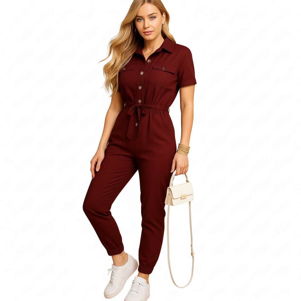 Women’s refined office-ready jumpsuit style